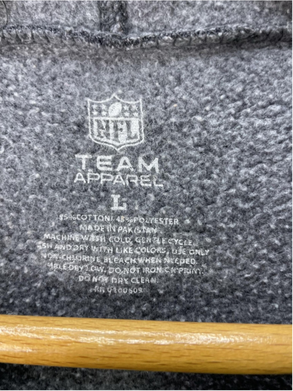 Pittsburgh Steelers Hoodie Womens Large Gray NFL Football NFL Team Apparel - Picture 5 of 9